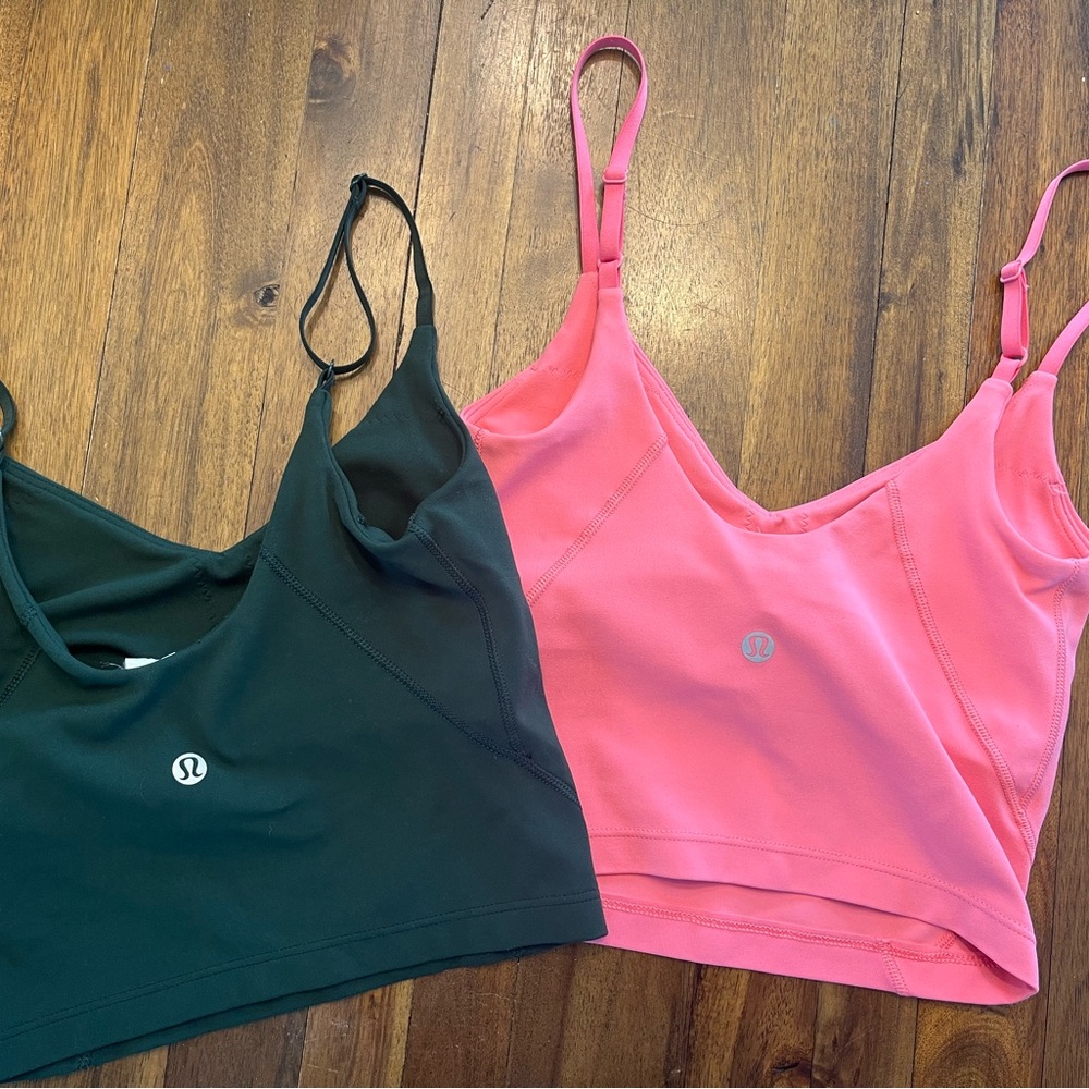 lululemon athletica Pink and Black Sports Bras for Intimates & Sleepwear